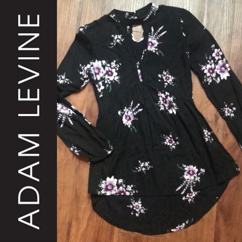 Adam Levine Dark Floral Top